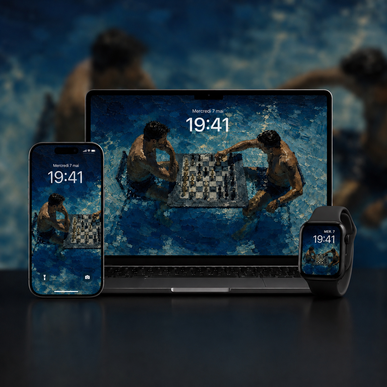 Azul - PACK 001 (7 Wallpapers)